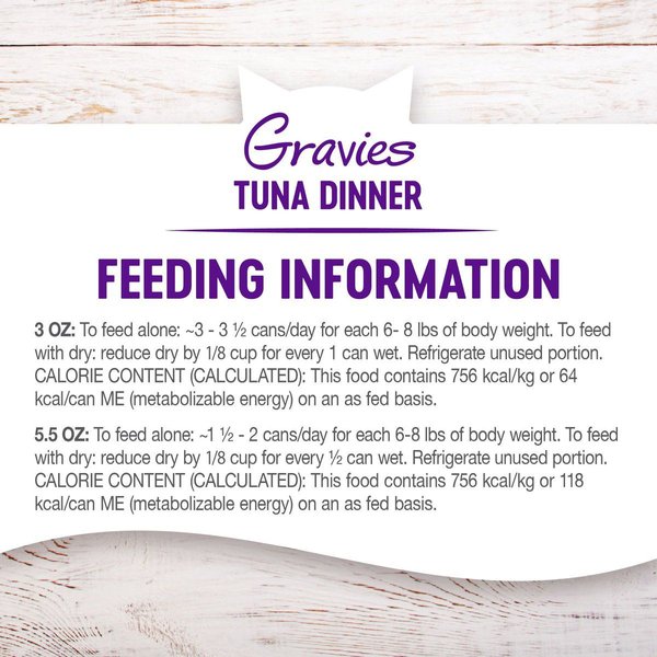 Show full view: Wellness Complete Health Natural Grain-Free Gravies Chicken & Tuna Dinner Canned Cat Food, 85-g can, case of 12 slide 8 of 10