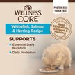 Show in main carousel: Wellness CORE Grain-Free Salmon, Whitefish & Herring Pate Canned Kitten & Cat Food, 156-g can, case of 24 slide 3 of 10