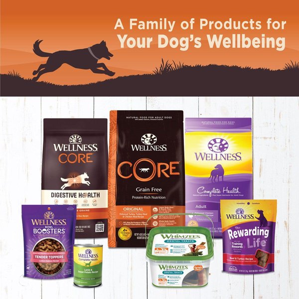 Show full view: Wellness CORE 95% Grain-Free Turkey & Spinach Canned Dog Food, 354-g can, case of 12 slide 5 of 7
