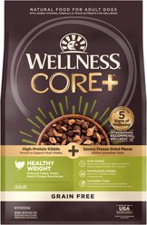 Wellness CORE RawRev Grain-Free Healthy Weight Recipe with Freeze-Dried Turkey Dry Dog Food, 8.16-kg bag