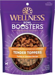 Wellness Bowl Boosters Tender Turkey & Chicken Dog Food Topper, 227-g bag