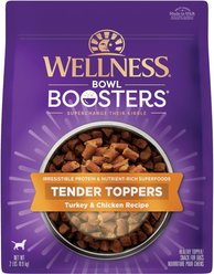 Wellness Bowl Boosters Tender Turkey & Chicken Dog Food Topper, 0.9-kg bag