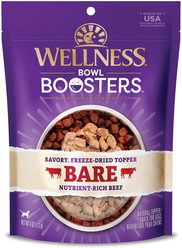 Wellness CORE Bowl Boosters Bare Beef Freeze-Dried Dog Food Mixer or Topper, 113-g bag