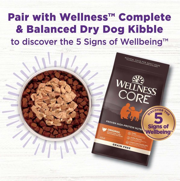 Show full view: Wellness CORE Bowl Boosters Bare Beef Freeze-Dried Dog Food Mixer or Topper, 113-g bag slide 5 of 8