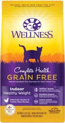 Wellness Complete Health Grain-Free Indoor Healthy Weight Chicken Recipe Natural Dry Cat Food, 2.5-kg bag