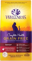 Wellness Complete Health Chicken & Deboned Chicken Grain-Free Senior Dry Cat Food, 2.5-kg bag