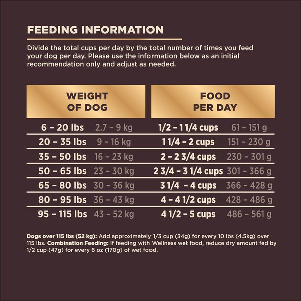 Show full view: Wellness CORE RawRev Wholesome Grains Ocean Recipe High Protein Dry Dog Food, 8.16-kg bag slide 9 of 10