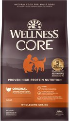 Wellness CORE Wholesome Grains Original Recipe High Protein Dry Dog Food, 10.9-kg bag