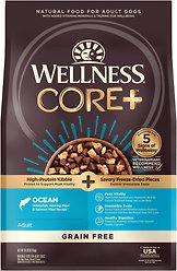 Wellness CORE RawRev High Protein Grain-Free Ocean Whitefish, Herring & Salmon Meal Recipe Dry Dog Food, 8.16-kg bag