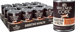 Wellness CORE Digestive Health Chicken Recipe Grain-Free Wet Dog Food, 369-g can, case of 12