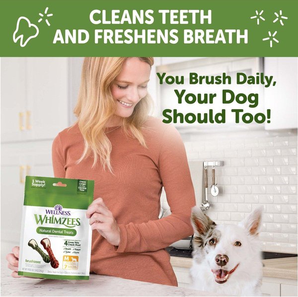 Show full view: WHIMZEES by Wellness Value Box Dental Chews Natural Grain-Free Dental Dog Treats, Medium, 44 count slide 5 of 10