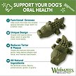 Show in main carousel: WHIMZEES by Wellness Alligator Dental Chews Natural Grain-Free Dental Dog Treats, Medium, 12 count slide 4 of 10