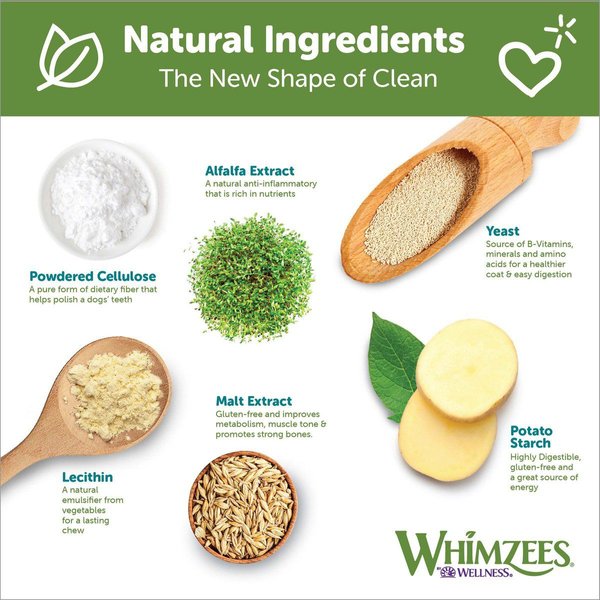 Show full view: WHIMZEES by Wellness Stix Dental Chews Natural Grain-Free Dental Dog Treats, Small, 28 count slide 3 of 10