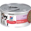 Show in main carousel: Hill's Science Diet Kitten Sensitive Stomach & Sensitive Skin Salmon & Vegetable Stew Canned Cat Food, 2.8-oz can, case of 24 slide 1 of 10