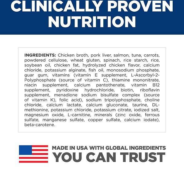 Show full view: Hill's Science Diet Adult Indoor Salmon & Vegetable Medley Canned Cat Food, 5.5-oz can, case of 24 slide 7 of 10