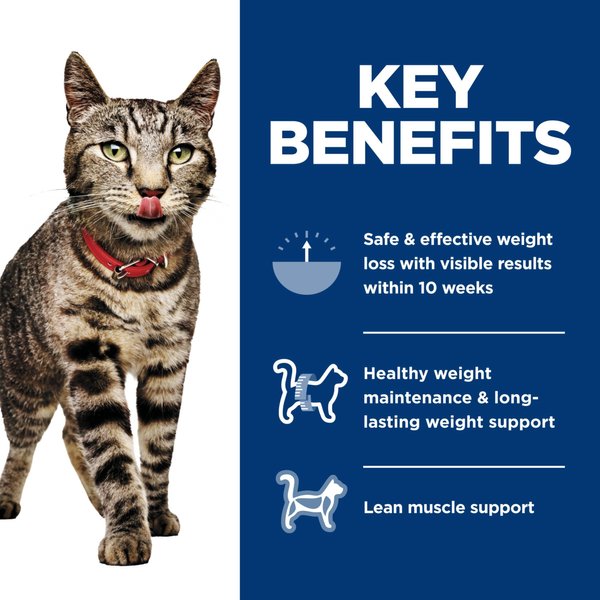 Show full view: Hill's Science Diet Adult Perfect Weight Vegetable & Salmon Medley Canned Cat Food, 82-g can, case of 24 slide 4 of 10