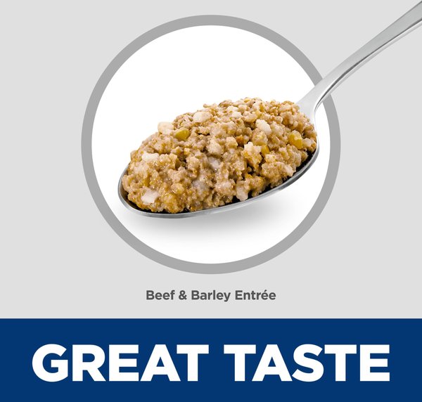Show full view: Hill's Science Diet Adult Small & Mini Beef & Barley Entree Canned Dog Food, 5.8-oz can, case of 24 slide 6 of 11