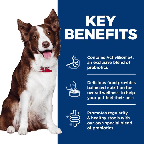 Show full view: Hill's Science Diet Adult Perfect Digestion Chicken & Rice Entree Canned Dog Food, 12.8-oz can, case of 12 slide 4 of 10