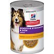 Show in main carousel: Hill's Science Diet Adult Sensitive Stomach & Sensitive Skin Tender Chicken & Vegetable Stew Canned Dog Food, 12.5-oz can, case of 12 slide 1 of 10