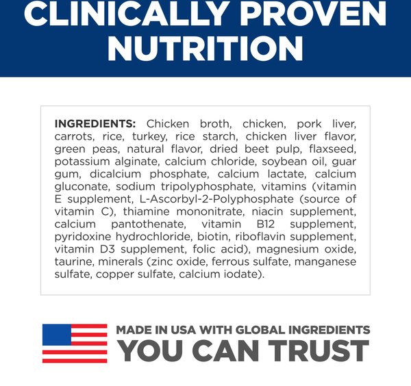 Show full view: Hill's Science Diet Adult Sensitive Stomach & Sensitive Skin Tender Chicken & Vegetable Stew Canned Dog Food, 12.5-oz can, case of 12 slide 7 of 10