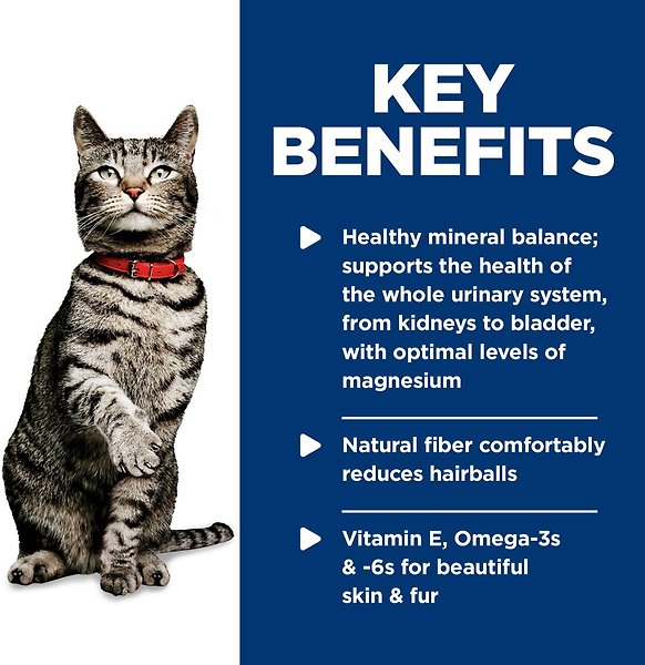 Show full view: Hill's Science Diet Adult Urinary Hairball Control Savory Chicken Entree Canned Cat Food, 82-g can, case of 12 slide 3 of 11