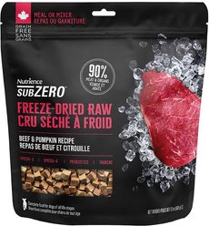 Nutrience SubZero Beef & Pumpkin Freeze-Dried Raw Dog Food, 369-g bag