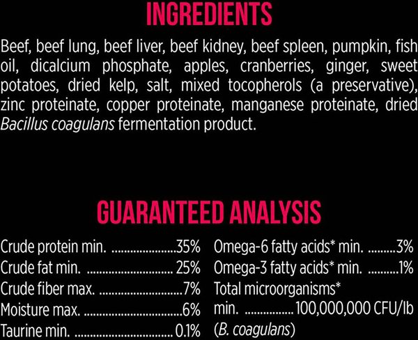 Show full view: Nutrience SubZero Beef & Pumpkin Freeze-Dried Raw Dog Food, 369-g bag slide 6 of 7