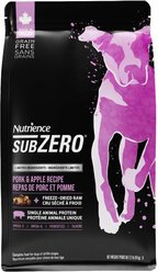 Nutrience SubZero Limited Ingredient Diet Pork & Apple Recipe Dry Dog Food, 10-kg bag