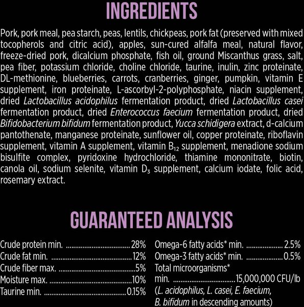 Show full view: Nutrience SubZero Limited Ingredient Diet Pork & Apple Recipe Dry Dog Food, 10-kg bag slide 6 of 9