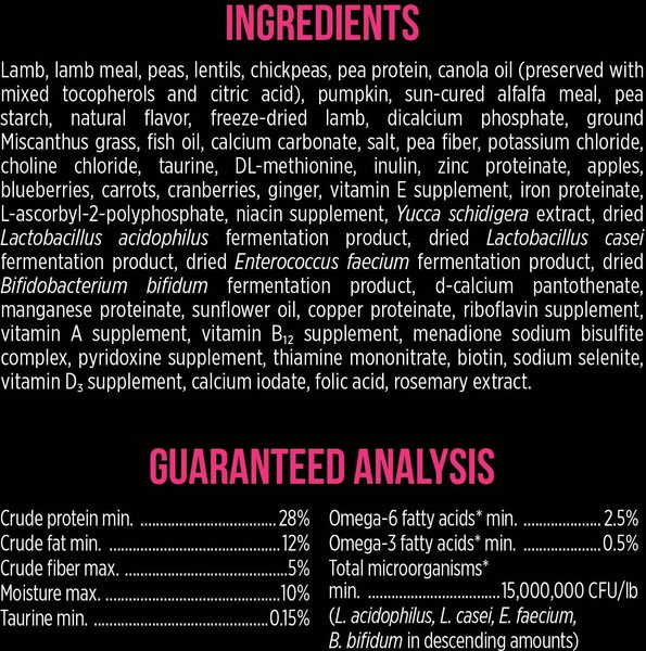 Show full view: Nutrience SubZero Limited Ingredient Diet Lamb & Pumpkin Recipe Dry Dog Food, 1.8-kg bag slide 6 of 9
