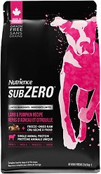 Nutrience SubZero Limited Ingredient Diet Lamb & Pumpkin Recipe Dry Dog Food, 10-kg bag