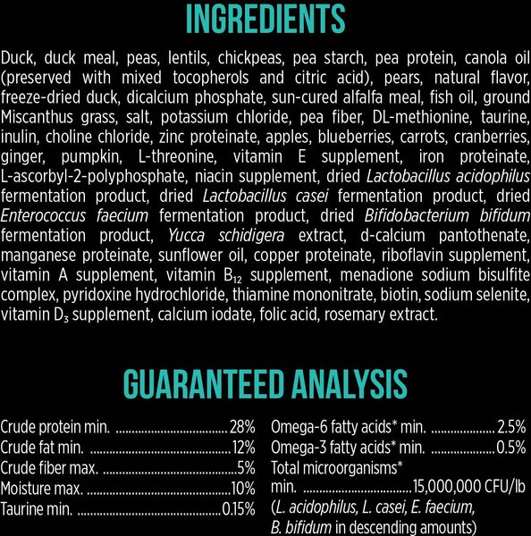 Show full view: Nutrience SubZero Limited Ingredient Diet Duck & Pear Recipe Dry Dog Food, 10-kg bag slide 6 of 9