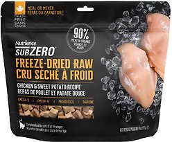 Nutrience SubZero Chicken & Sweet Potato Freeze-Dried Raw Cat Food, 113-g bag