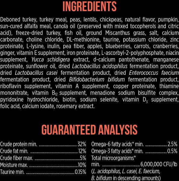 Show full view: Nutrience SubZero Limited Ingredient Turkey & Pumpkin Recipe Dry Cat Food, 1.8-kg bag slide 7 of 9