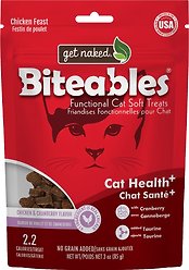 Get Naked Biteables Cat Health Plus Soft & Chewy Cat Treats, 3-oz bag
