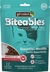 Get Naked Biteables Essential Health Soft & Chewy Cat Treats, 3-oz bag