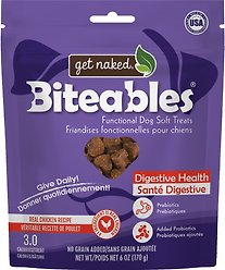 Get Naked Biteables Functional Digestive Health Real Chicken Recipe Dog Treats, 6-oz bag