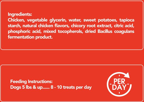 Show full view: Get Naked Biteables Functional Digestive Health Real Chicken Recipe Dog Treats, 6-oz bag slide 4 of 6