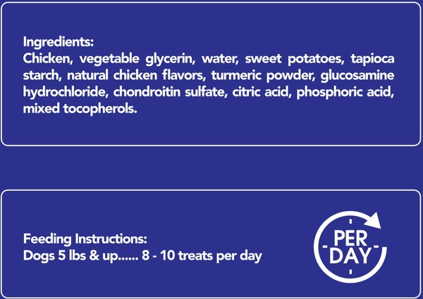 Show full view: Get Naked Biteables Functional Joint Health Real Chicken Recipe Dog Treats, 6-oz bag slide 4 of 6