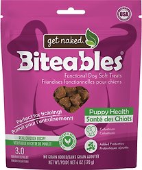 Get Naked Biteables Functional Real Chicken Recipe Puppy Treats, 6-oz bag