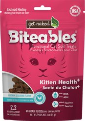Get Naked Biteables Kitten Health Plus Soft & Chewy Cat Treats, 3-oz bag