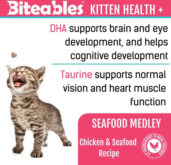 Show full view: Get Naked Biteables Kitten Health Plus Soft & Chewy Cat Treats, 3-oz bag slide 3 of 7