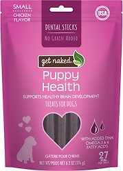 Get Naked Puppy Health Dental Sticks Dog Treats, 18 count