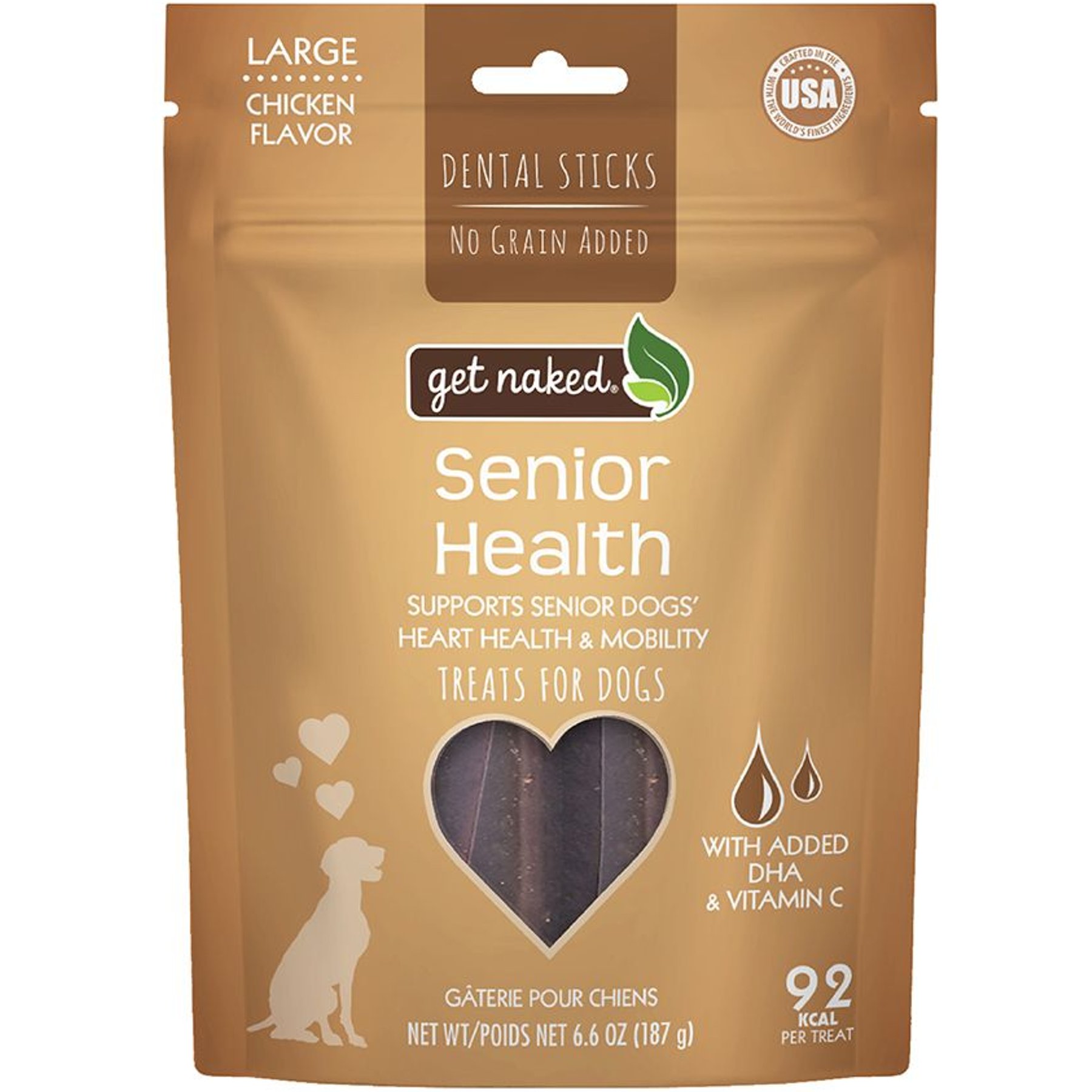 Get Naked Senior Health Grain-Free Dental Stick Dog Treats