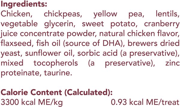 Show full view: Get Naked Urinary Health Cranberry Juice Grain-Free Crunchy Cat Treats, 2.5-oz bag slide 4 of 7