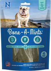 N-Bone Bone-A-Mints Mint Flavored Large Dental Dog Treats, 4 count