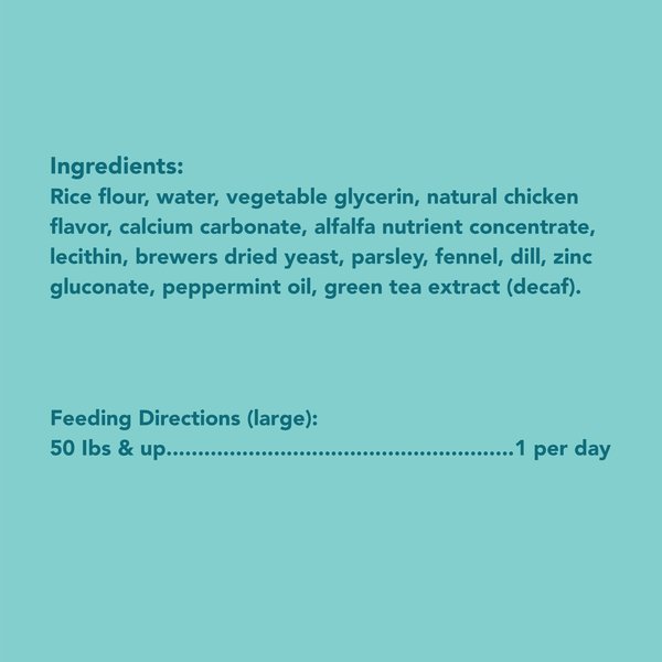 Show full view: N-Bone Bone-A-Mints Mint Flavored Large Dental Dog Treats, 4 count slide 4 of 5