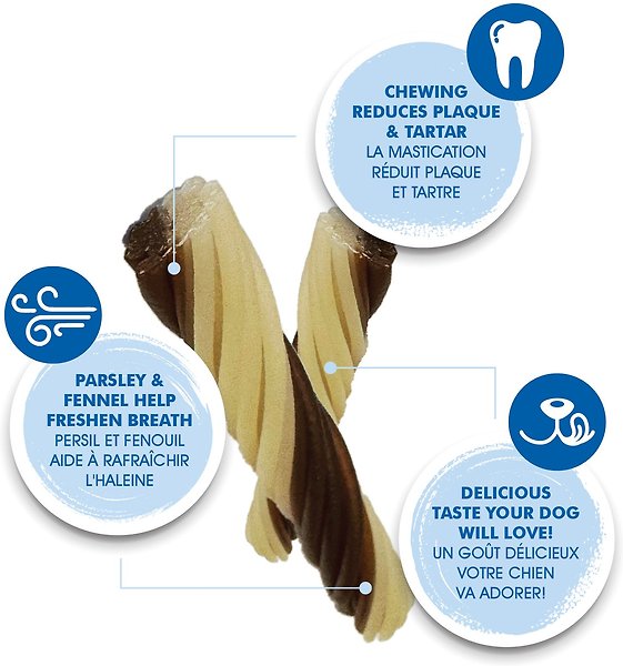 Show full view: N-Bone Flossta Dual Action Beef Liver Flavor Dental Dog Chews, 8 count slide 3 of 8