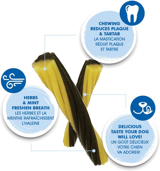 Show full view: N-Bone Flossta Dual Action Mint Flavor Dental Dog Chews, 15 count slide 3 of 8