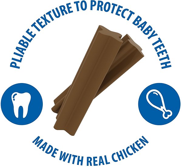 Show full view: N-Bone Jumbo Puppy Teething Sticks Chicken Flavor Dog Treats, 7.28-oz bag slide 3 of 8